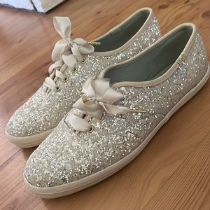 Kate spade wedding sneakers 💛💛💛 like new !!